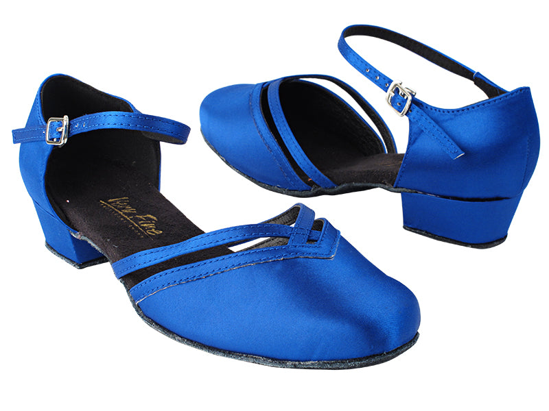 8881 247 Gem Blue Satin_247 Gem Blue Satin Trim with 1&quot; Heel in the photo