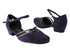8881 281 Purple Suede_58 Black Patent PU Trim with 1" Women Heel in the photo