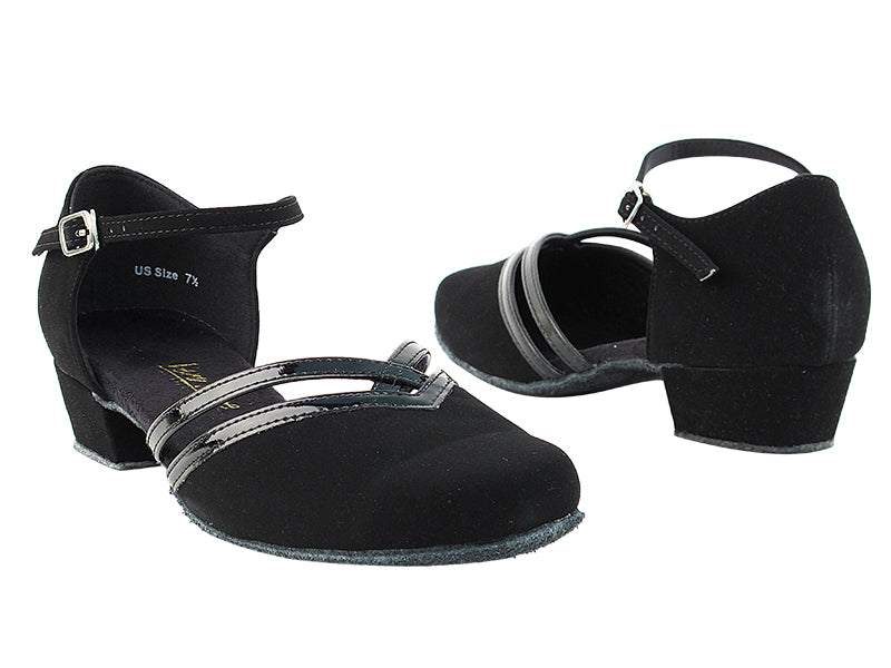 8881 Black Nubuck &amp; Black Trim with 1" women heel in the photo