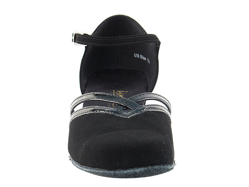 8881 Nubuck noir et garniture noire