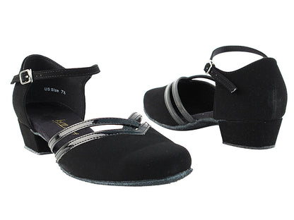 8881 Black Nubuck &amp; Black Trim with 1&quot; women heel in the photo