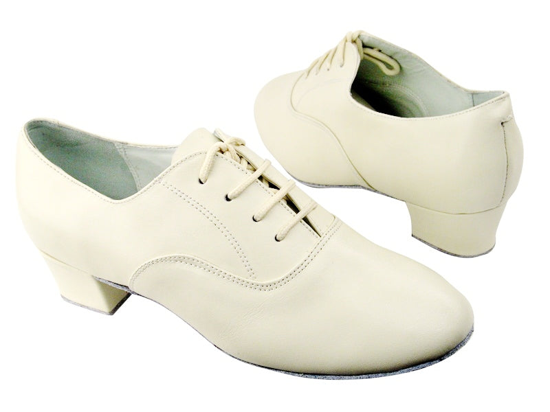 915108 15 Creamy White Leather with 1.5&quot; heel in the photo