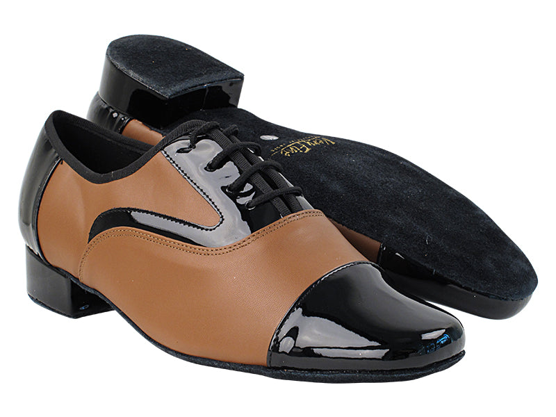 916102 Black Patent_F_B_133 Coffe Brown PU_M with 1&quot; Standard Heel in the photo