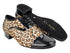 916102 Black Patent_F_B_152 Leopard Satin_M with Men 1" Standard Heel (2002) in the photo