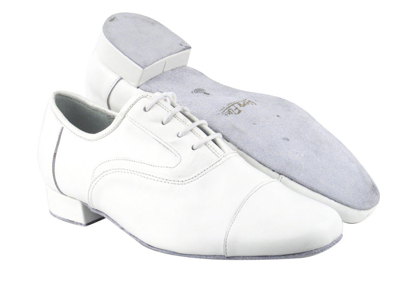 916102 WHITE LEATHER with 1&quot; Standard heel in the photo