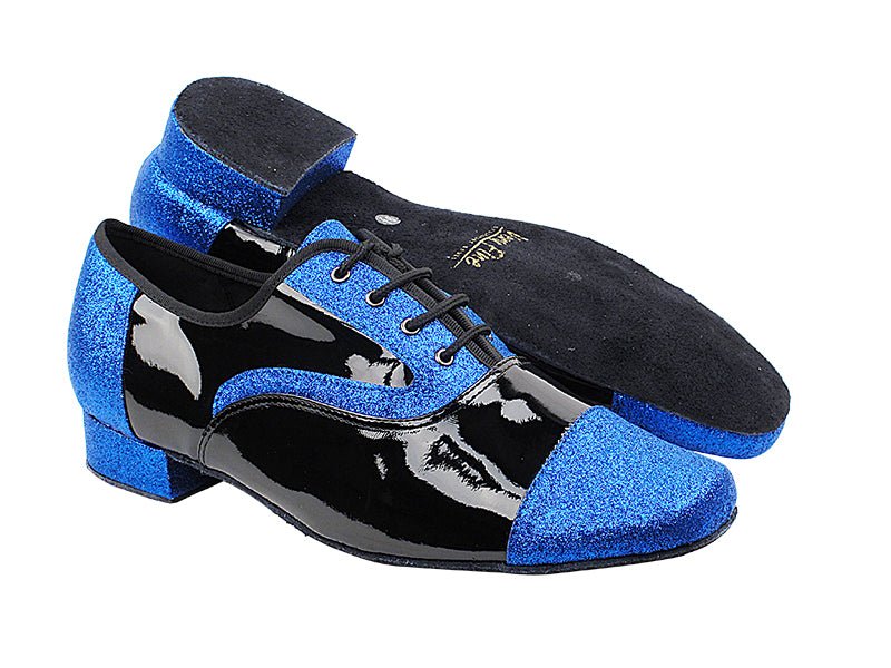 916102 234 Blue Stardust_F_B_Black Patent_M with 1&quot; Heel in the photo