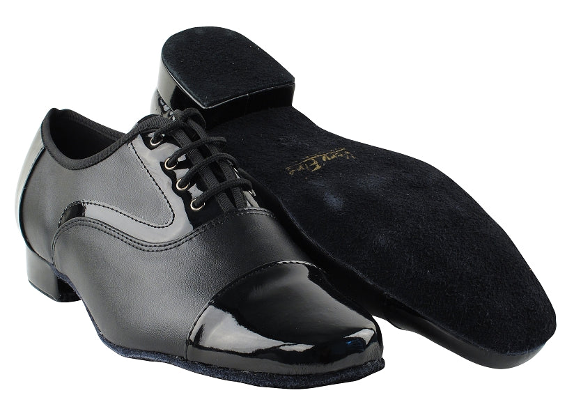 916102 Black Patent &amp; Black Leather with 1" heel in the photo