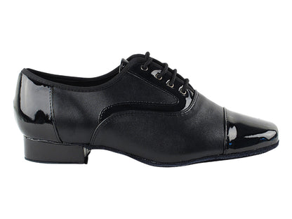 916102 Black Patent &amp; Black Leather