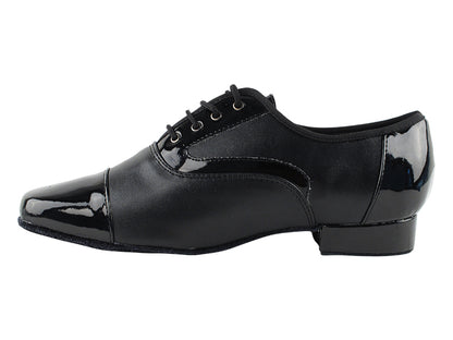 916102 Black Patent &amp; Black Leather