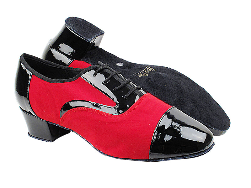 916102 Black Patent_F_B_228 Red Velvet_M with 1&quot; Heel in the photo