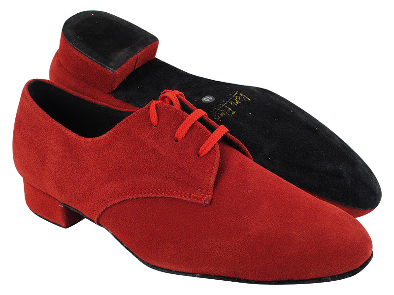 916103 284 Red Suede with 1" heel in the photo