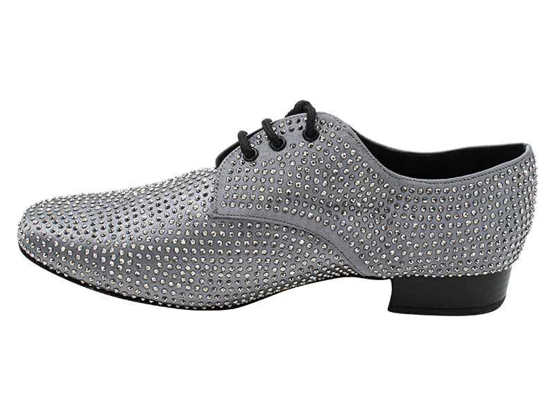 916103Bling Grey Satin with Men 1" Standard Heel (2002) in the photo
