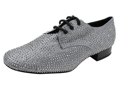 916103Bling Grey Satin with Men 1" Standard Heel (2002) in the photo