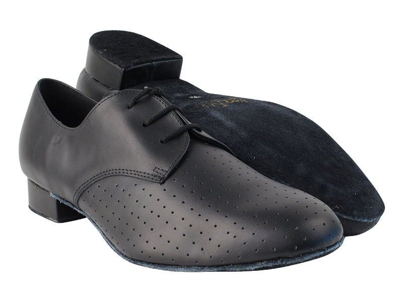 916103 Black Perforated Leather with 1" heel in the photo