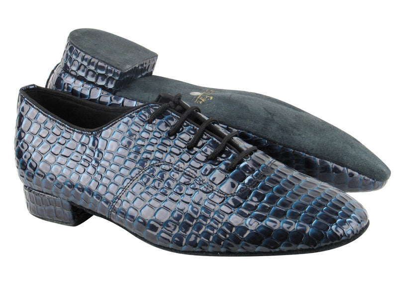 917101 243 Pruple Blue Crocodile PU with 1&quot; Standard heel in the photo