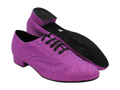 919101 103 Purple Glitter Satin with Men 1&quot; Standard Heel (2002) in the photo