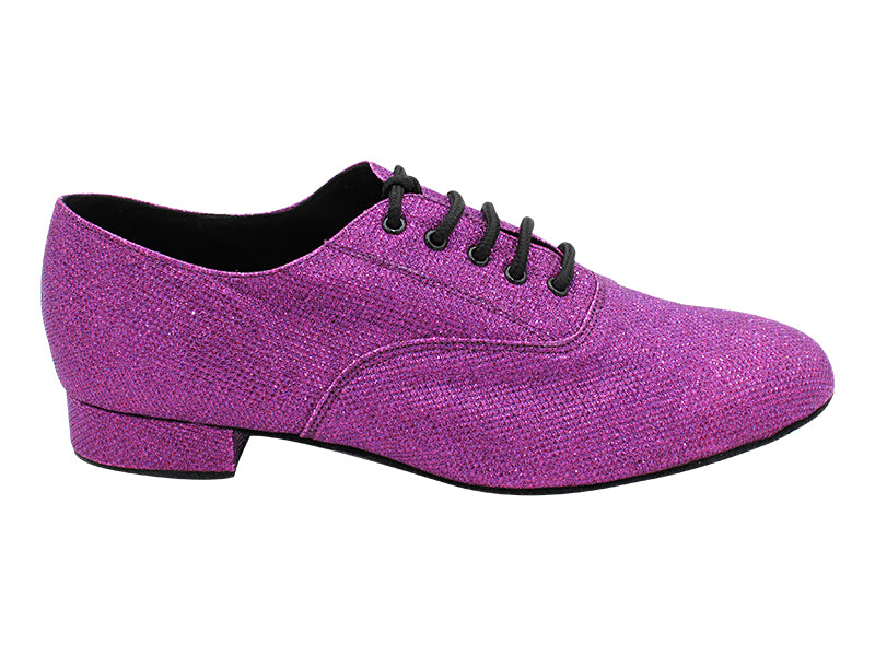 919101 103 Purple Glitter Satin with Men 1&quot; Standard Heel (2002) in the photo