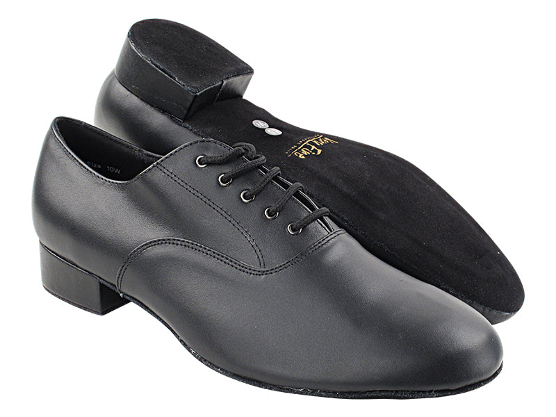 919101W Black Leather in wide width with 1" Standard Heel in the picture
