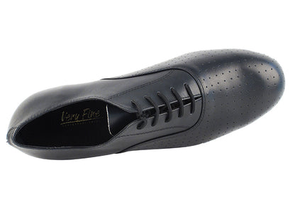 919101 Black Perforated Leather with 1" standard heel in the photo