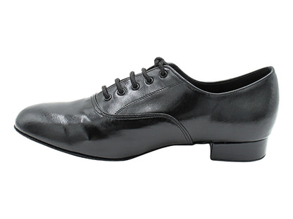919101LEDSS Black Waxed Leather with 1" Standard Heel in the photo