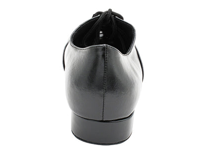 919101LEDSS Black Waxed Leather with 1" Standard Heel in the photo
