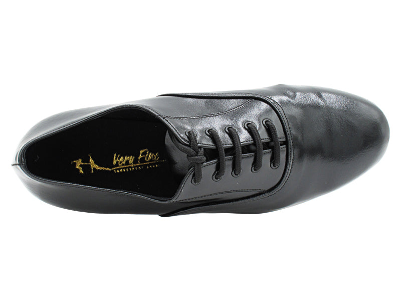 919101LEDSS Black Waxed Leather with 1" Standard Heel in the photo