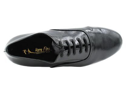 919101LEDSS Black Waxed Leather with 1" Standard Heel in the photo