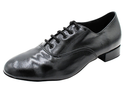 919101LEDSS Black Waxed Leather with 1" Standard Heel in the photo