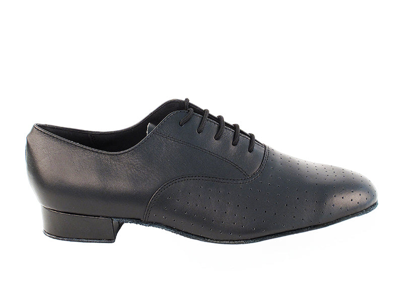 919101 Black Perforated Leather with 1" standard heel in the photo
