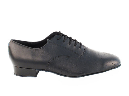919101 Black Perforated Leather with 1" standard heel in the photo