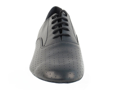 919101 Black Perforated Leather with 1" standard heel in the photo