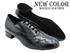 919101LEDSS Black Waxed Leather with 1" Standard Heel in the photo
