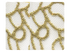 91 Gold Glitter Flesh Mesh Fabric Swatch
