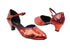 9621 10 Red Sparkle_F_H__131 Red Patent_B_T_S with 1.3" Cuban Heel in the photo