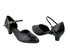 9621 Black Sparkle & Black Leather Trim with 1.3" Heel in the photo