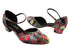 9621LEDSS 151 Black Red Flower Satin with 1.5" Heel (2001) in the photo