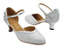 9621 Silver Stardust_Shinny Silver Leather Trim with 2.5" Heel (2899) in the photo