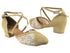 9622 106 Glitter Gold Satin_129 Mesh with 1.5" Heel in the photo