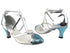 9622 188 Light Blue Sparkle_T_H_Silver Leather_B_S 2.5" Heel in the photo