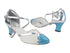 9622 280 Light Blue Scale_Silver Trim_Flesh Mesh with 2.2" Thick Cuban Heel (318) in the photo