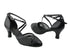 9622 Black Leather & 109 Mesh & Black Patent Trim with 2.5" Low Heel in the photo