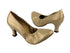 9624 Light Gold Leather with 2.5" low heel in the photo