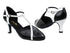 9625 207 Ultra Black_210 White Patent Trim with 2.75" Heel in the photo