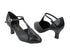 9625 Black Leather & Black Patent Trim with 2.5" Low Heel in the photo