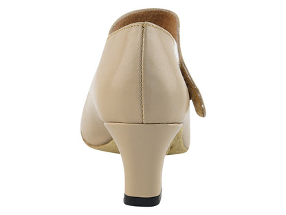9626 Tan Leather with 2" Thick Cuban heel in the photo