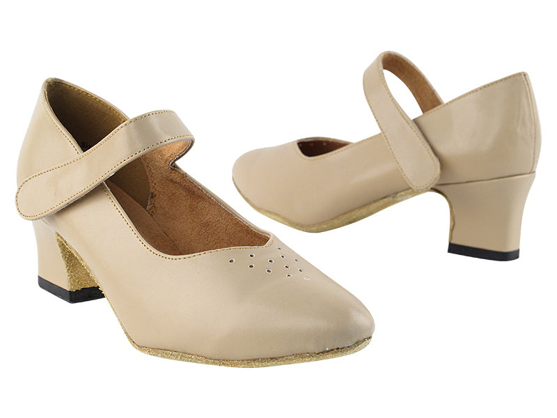 9626 Tan Leather with 2&quot; Thick Cuban heel in the photo