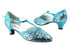 9627 188 Light Blue Sparkle_230 Light Blue Satin Trim with 1.3" Cuban heel in the photo