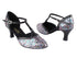 9627 189 Party Sparkle_222 Snake Black Trim 2.5" Heel in the photo
