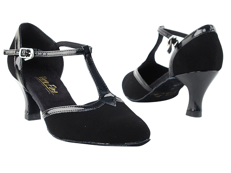 9627 Black Nubuck &amp; Black Trim with 2.5" low heel in the photo