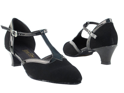 9627 Black Nubuck &amp; Black Trim with 1.3" heel in the photo